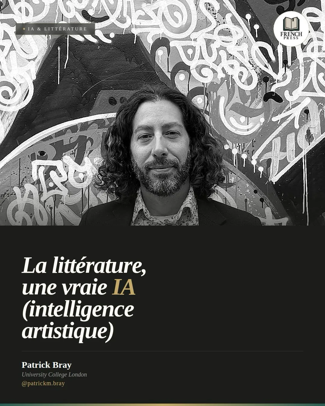 Un été avec l’IA : Patrick Bray